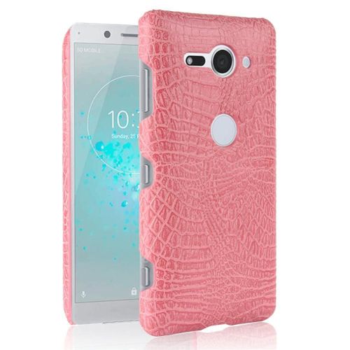 Classique Élégant Étui Pour Sony Xperia Xz2 Premium Anti Éraflure Mode Classique D'alligator Compatibilité Housse De Protection - Couleur Rose