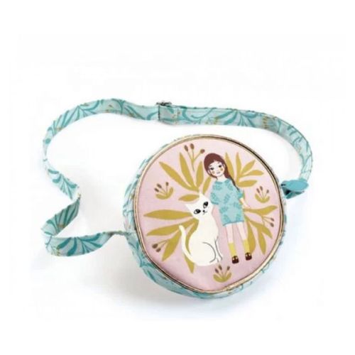Sac A Main Fermeture Zip Motif Chat