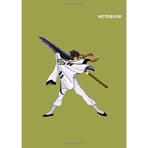 Rurouni Kenshin Wandering Samurai Mini Notebook For Kids: Lined Journal/Sketchbook/Composition, (8.27 X 11.69 Inches) A4, 110 Pages, Rurouni Kenshin Wandering Samurai Sagara Sanosuke Green Notebook Co