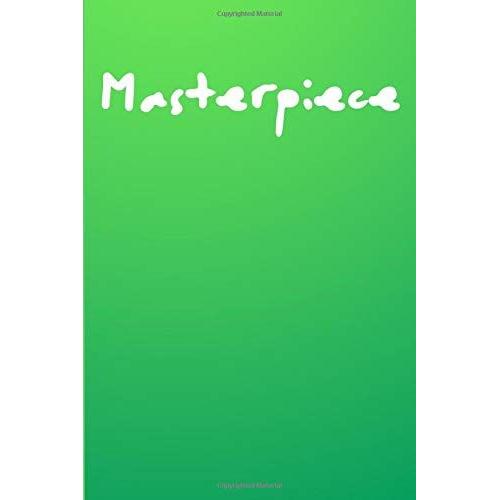 "Masterpiece" Squared Graph-Ruled Notebook (Green) (Master Color Squared)