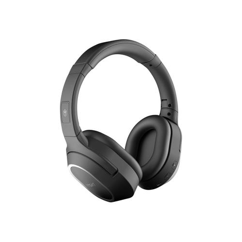 Ryght TIHO ANC - Écouteurs avec micro - circum-aural - Bluetooth - sans fil, filaire - Suppresseur de bruit actif - jack 3,5mm - noir
