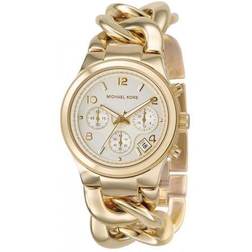 Chronographe Or Tone Piste Twist Des Femmes Mk3131 Michael Kors