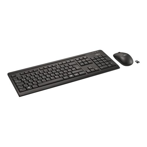 Fujitsu Wireless LX410 - Ensemble clavier et souris - sans fil - 2.4 GHz - Italien - pour Celsius C780, J550, M7010, M770, R970, W580; ESPRIMO D538/E94, P558, P558/E94, Q958