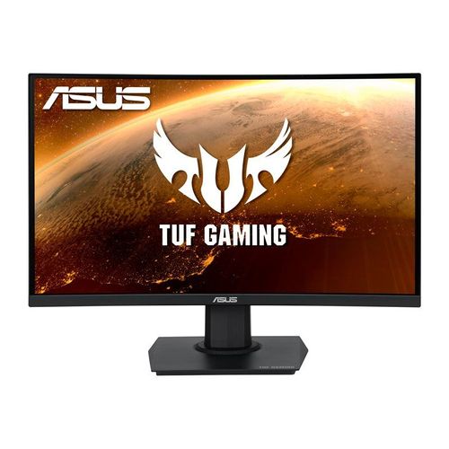 ASUS TUF Gaming VG24VQE - Écran LED - jeux - incurvé - 23.6" - 1920 x 1080 Full HD (1080p) @ 165 Hz - VA - 250 cd/m² - 3000:1 - 1 ms - 2xHDMI, DisplayPort - haut-parleurs - noir