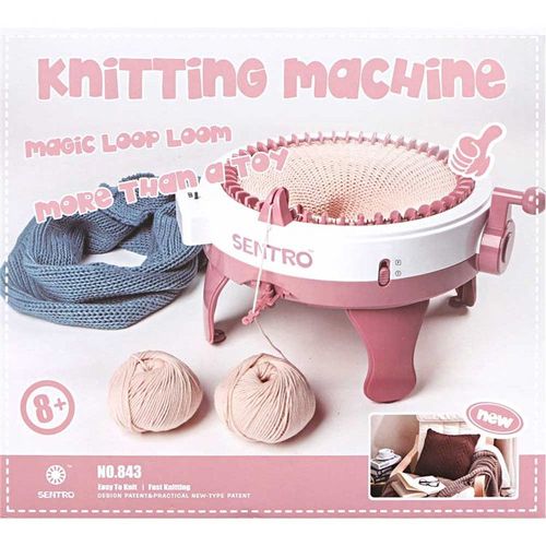 Machine À Tricoter, Métier À Tisser Rond, Métier À Tisser Intelligent À Tisser À 48 Aiguilles, Tissage Pour Tricoter La Laine, Tricoter Kit De Craft Convenable Débutants Et Professionnels