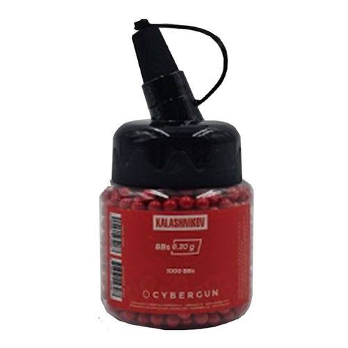 Biberon De 1000 Bbs Billes Rouge 0.20 G Calibre 6 Mm Kalashnikov 123408 Cybergun Airsoft