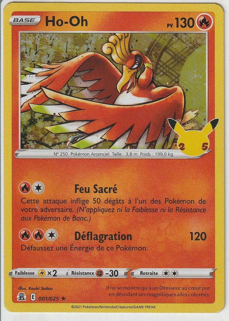 Carte Pokémon Dracaufeu Promo 25 ans 001/025