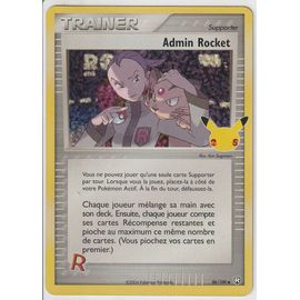 Carte Pokemon - Admin Rocket - 86/109 - Secrète Rare - Édition Célébrations - 25 Ans - 2021. V.F