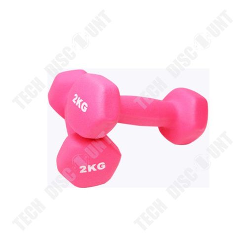 2*Rose 2kg-Haltères Aptitude Haltères De Ménage Les Femmes Perdent Du Poids Bras Mince Les Femmes Perdent Du Poids