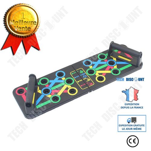 Barre Pour Traction -Planche À Pousser 14-En-1 Salle De Sport À La Maison Supports À ...- Modèle: Black