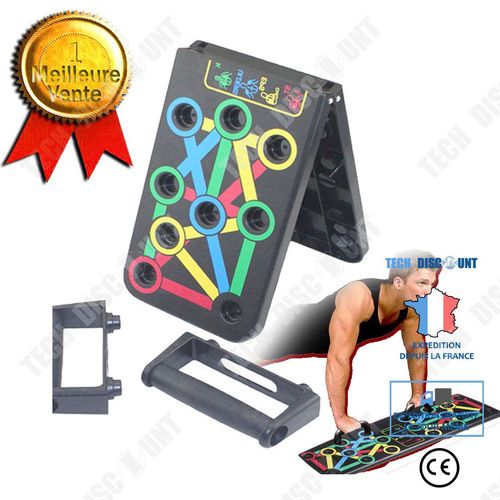 Barre Pour Traction -Planche À Pousser 14-En-1 Salle De Sport À La Maison Supports À ...- Modèle: Black