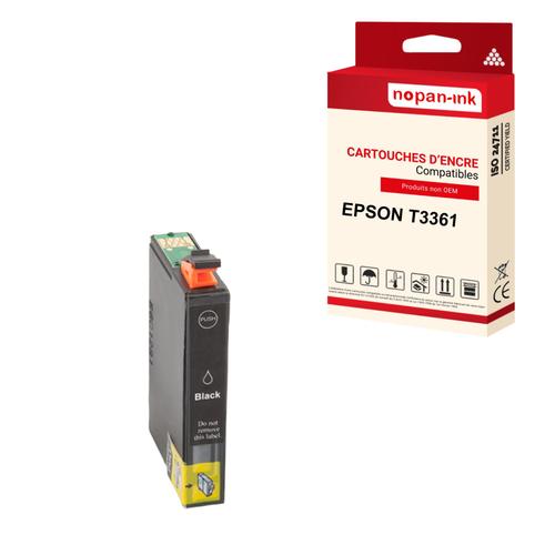 NOPAN-INK - x1 Cartouche compatible pour EPSON T3361 XL T3361XL Photo Black  (Orange) pour Epson Expression Premium XP-530 XP-540 XP-630 XP-635 XP-640
