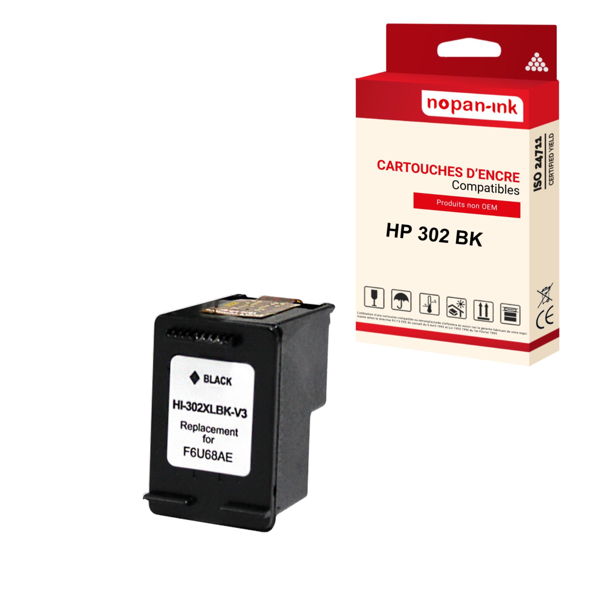 Cartouches d'encre compatibles avec HP 302 302XL pour HP Deskjet