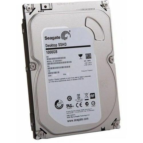 Disque Dur Seagate 1 To SATA 3.5" Desktop SSHD ST1000DX001 1NS162-500 7200RPM 64Mo