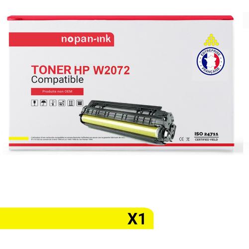 NOPAN-INK - x1 Toner - 117A (W2072A) (Yellow) - Compatible pour HP color Laser 150 HP color Laser MFP 178series HP color Laser MFP 179series