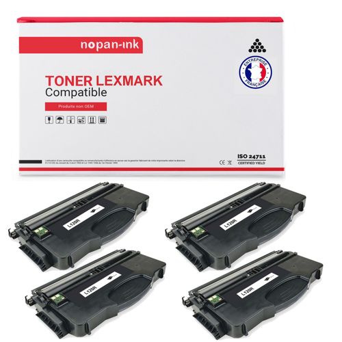 NOPAN-INK - x4 Toners - 12016SE (Noir) - Compatible pour Lexmark E120 E120N E120 Optra E120 Optra E120N