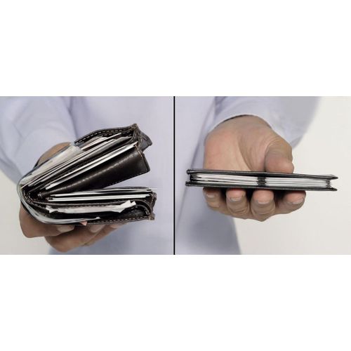 Venteo | Portefeuille Slim and Store Wallet | Portefeuille mixte, ultra|mince pour un gain de place