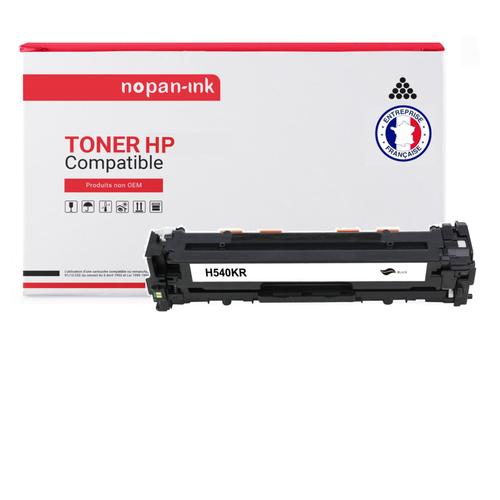 NOPAN-INK - x1 Toner - CB540A (Noir) - Compatible pour HP LaserJet Pro 200 color M251n HP LaserJet Pro 200 color M251nw HP LaserJet Pro 200 color MFP M276n HP LaserJet Pro 200 color MFP M276nw HP Co