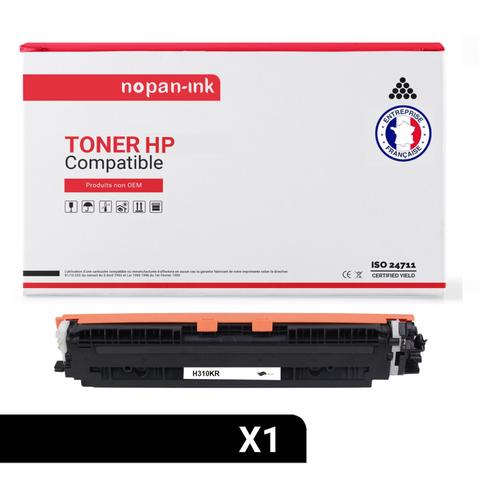 NOPAN-INK - x1 Toner - CE310A 126A (Noir) - Compatible pour HP LaserJet Pro 100 Color MFP M175A HP LaserJet Pro 100 Color MFP M175NW HP LaserJet Pro CP1025 HP LaserJet Pro CP1025NW HP LaserJet Pro 1