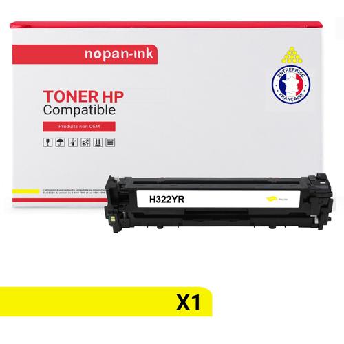 NOPAN-INK - x1 Toner - CE322A 128A (Yellow) - Compatible pour HP LaserJet Pro 200 color M251n HP LaserJet Pro 200 color M251nw HP LaserJet Pro 200 color MFP M276n HP LaserJet Pro 200 color MFP M276n
