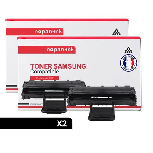 NOPAN-INK - x2 Toners - ML-1610D2 ELS (Noir) - Compatible pour Samsung ML-1610 1615 1620 1625 2010 2510 2015ND 2015 2020 2570 2571 SCX-4521F 4321 4521 Dell Laser Printer 1100 1110 Xerox 31