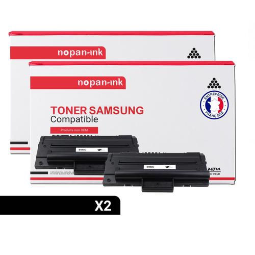 NOPAN-INK - x2 Toners - MLT-D1092S (Noir) - Compatible pour Samsung SCX-4300 Samsung SCX-4610