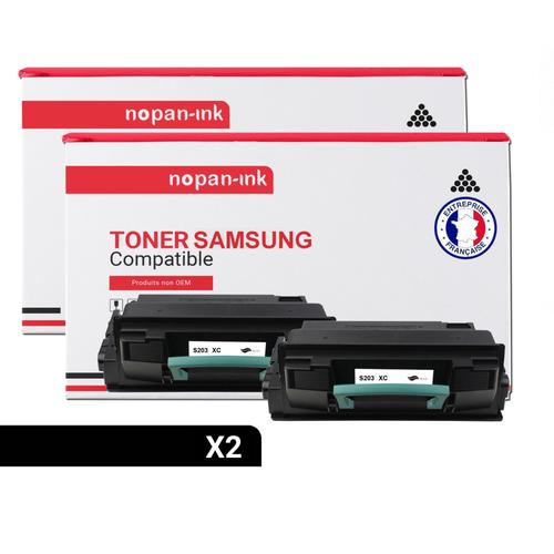 NOPAN-INK - x2 Toners - MLT-D203L (Noir) - Compatible pour Samsung ProXpress M 3320 ND Samsung ProXpress M 3370 FD Samsung ProXpress M 3820 D Samsung ProXpress M 3820 DW Samsung ProXpr