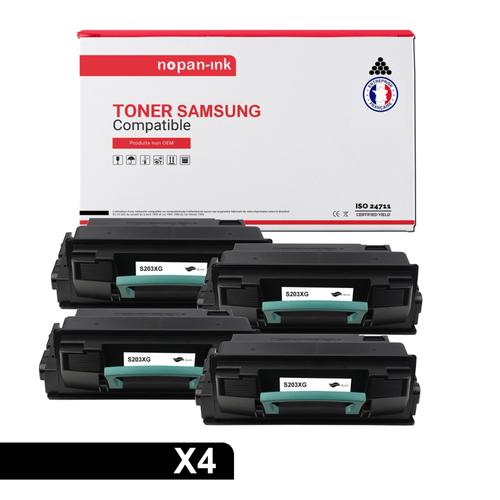 NOPAN-INK - x4 Toners - MLT-D203L (Noir) - Compatible pour Samsung ProXpress M 3320 ND Samsung ProXpress M 3370 FD Samsung ProXpress M 3820 D Samsung ProXpress M 3820 DW Samsung ProXpr