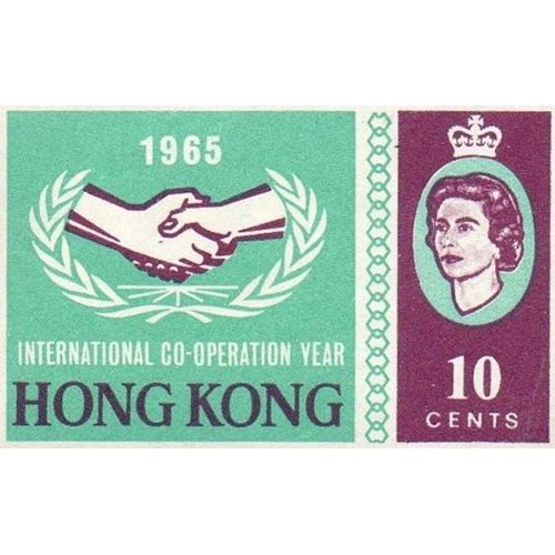 Timbre Hong Kong - 10 Cents 1965