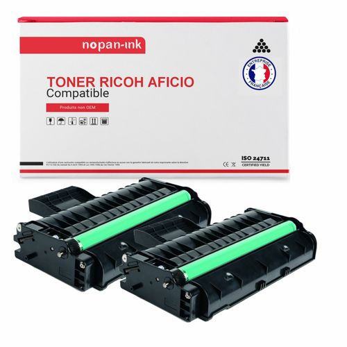 NOPAN-INK - Toner x2 407254 TYPE SP201HE Noir compatible pour Ricoh Aficio SP 200 Series 201 n 203 s 204 sf 204 sfn 204 sfn