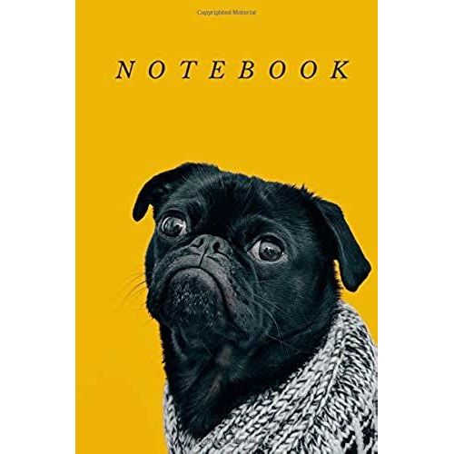 Notebook: Funny Dog Design - (Journal, Diary) - 100 Lined Pages - 6x8"