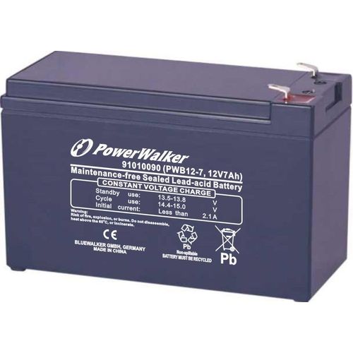PowerWalker PWB12-7 - Batterie d'onduleur - 1 x batterie - Acide de plomb - 7 Ah