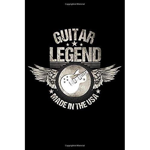 Guitar Legend Made In The Usa: 100 Page Guitar Tabs Music Sheet Book