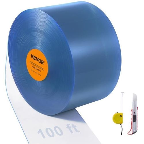 Rideau Laniere Pvc - Vevor - Rideau À Lamelles En Pvc Bande Rideau À Lamelles Plastique De Porte 3048x30,5 Cm