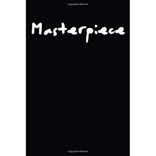 "Masterpiece" Ruled Notebook (Black) (Master Color Ruled)