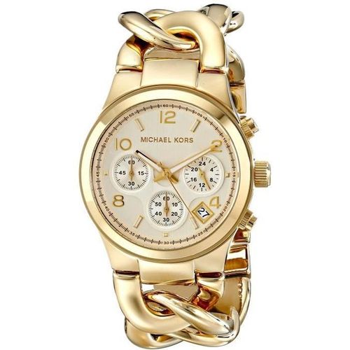 Montre Femme - Michael Kors - Mk3131 - Acier Inoxydable Doré - Étanchéité 5 Atm - Cadran Doré