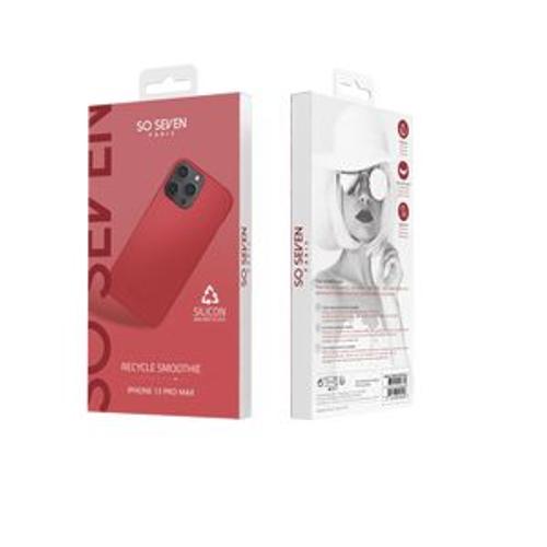 So Seven Smoothie - Coque De Protection Pour Téléphone Portable - Silicone - Rouge - Pour Apple Iphone 13 Pro Max