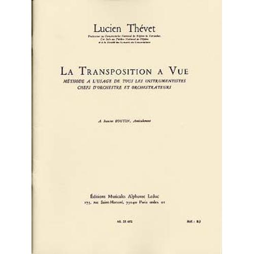 La Transposition À Vue