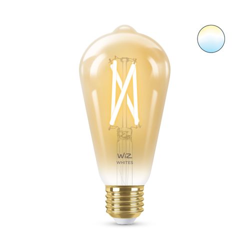 Wiz - St64 Amber Bulb E27 Tunable White - Smart Home