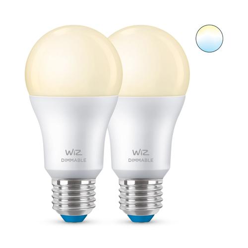 Wiz - Wi-Fi 2x A60 Bulb E27 Soft White - Smart Home