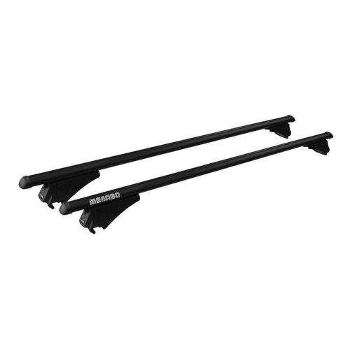 Barres De Toit Aluminium Noir Pour Hyundai Ix35 De 2010 À 2015 Avec Barres Longitudinales Intégrées