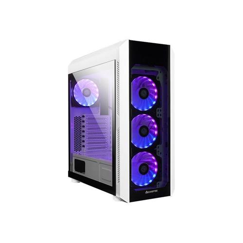 Boitier PC Moyen Tour ATX Chieftec Scorpion 3 RGB avec panneaux vitrés - Blanc