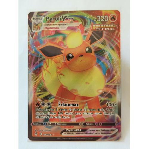 Pokemon P47 Evolution Céleste Eb07 Carte Card Fr Pyroli Vmax 018/203