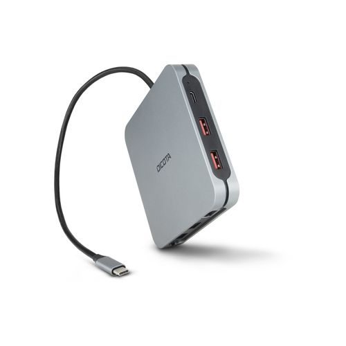 DICOTA 10-in-1 - Station d'accueil - pour ordinateur portable, tablette - USB-C - 2 x HDMI
