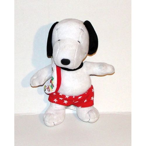 Peluche Droopy Le Chien A La Plage Peanuts Uniled Feature - Doudou Droopy Avec Boué 28 Cm