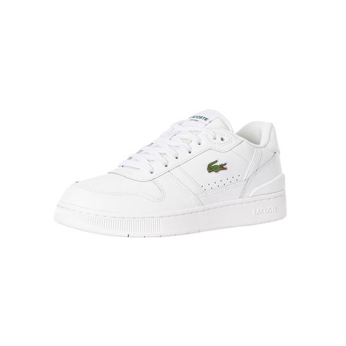 Lacoste T Clip Set 224 2 Baskets En Cuir Sma Blanc