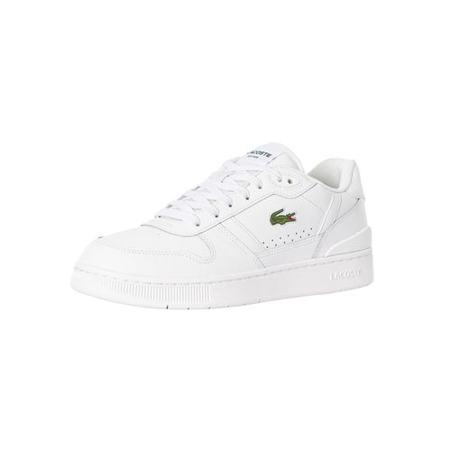 Lacoste T Clip Set 224 2 Baskets En Cuir Sma Blanc