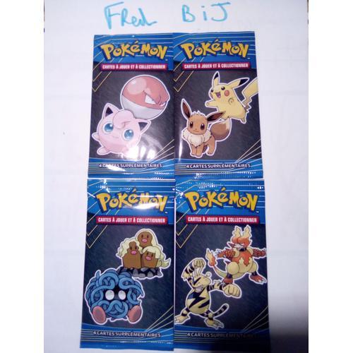 Pokémon Artset Mcdo 2019 4 Boosters Pokémon Mcdonald's Promo - Français Scellé