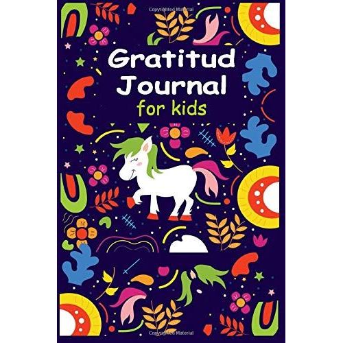 Gratitude Journal For Kids: Girl Unicorn 120 Days Daily Writing,Gratitude Journal For Kids With Daily Journal Prompts,Gratitude Journal For Kids
