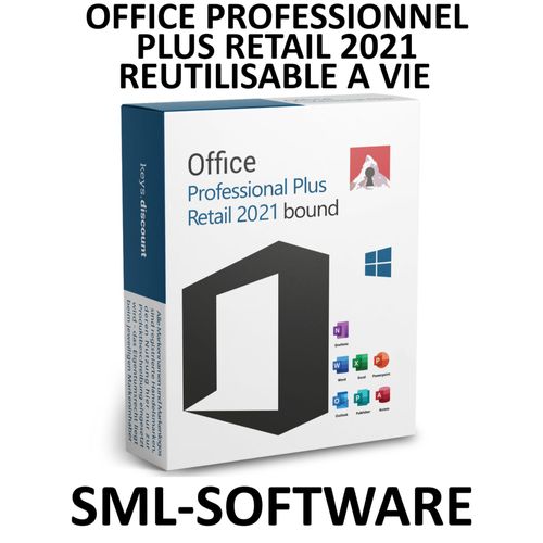 Office 2021 Professionnel Plus Retail Réutilisable À Vie